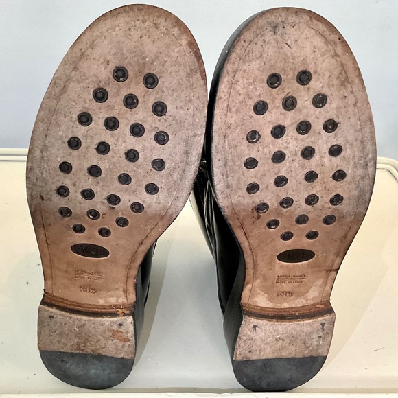 AGL Attilio Giusti Leombruni Black Leather Lace Up Combat Boots Size 9.5 - Picture 14 of 16